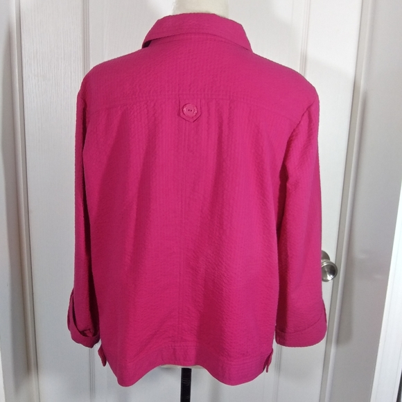 Christopher & Banks Hot Pink Lightweight Jacket XL - Picture 4 of 6